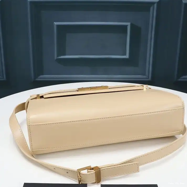 CHEAP Manhattan Gold Apricot Laurent Shoulder Smooth Saint Bag Leather In 0324